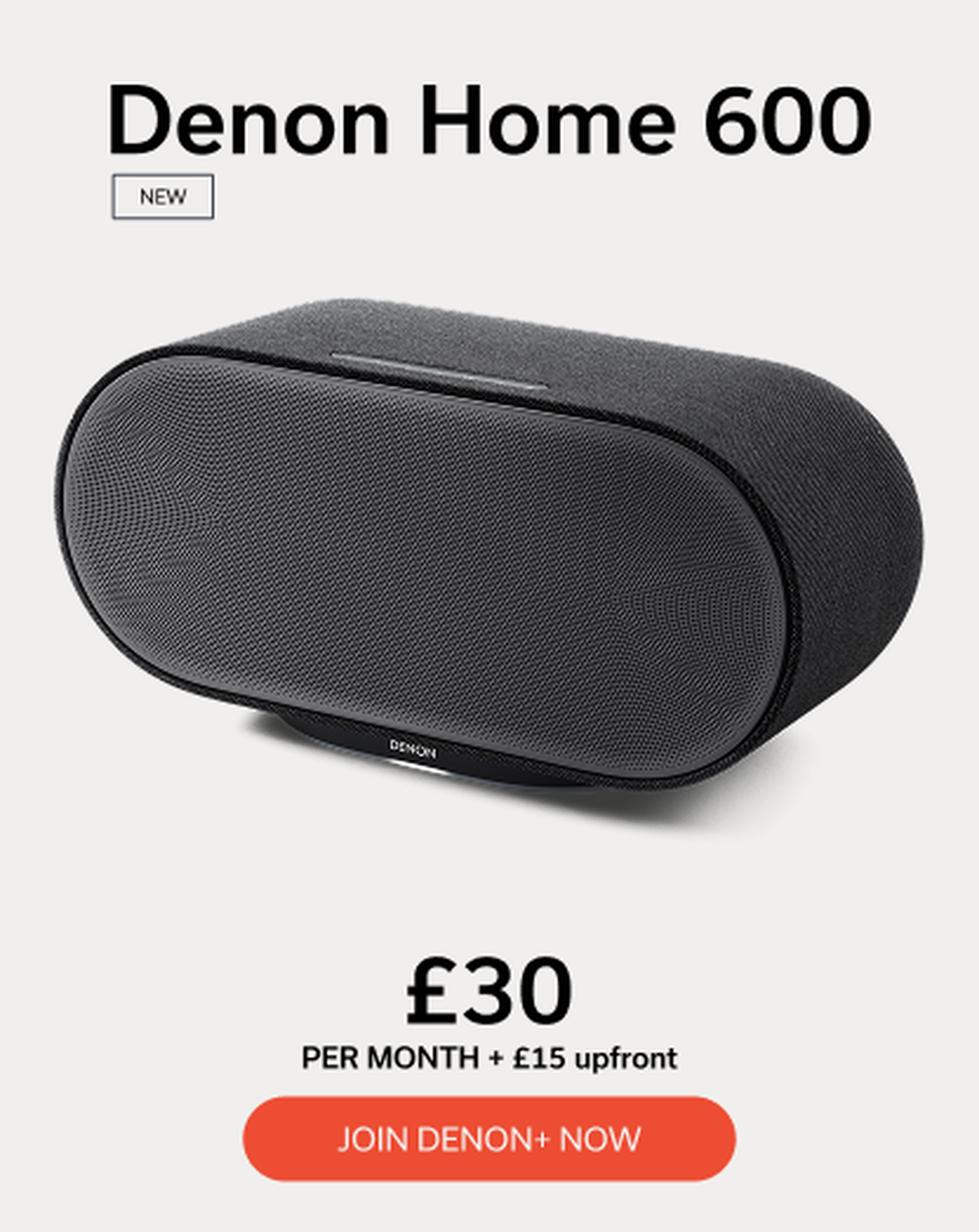 Black Denon Home 600 Denon+ Pricing Info